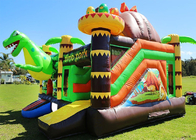 Trò chơi ngoài trời dành cho người lớn và trẻ em Cho thuê lâu đài bơm hơi khủng long PVC 0,55mm