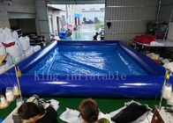 Màu xanh 42 mét vuông Bể bơi nước bơm hơi Chống cháy