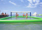 PVC Water Park Airtight Inflatable Volleyball Court Floating For Kids Adults